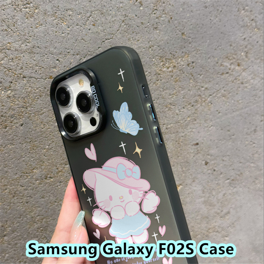 InnovationFor Samsung Galaxy F02S Case Silicon Mobile Phone Case Cover Casing Cute Character Couple 