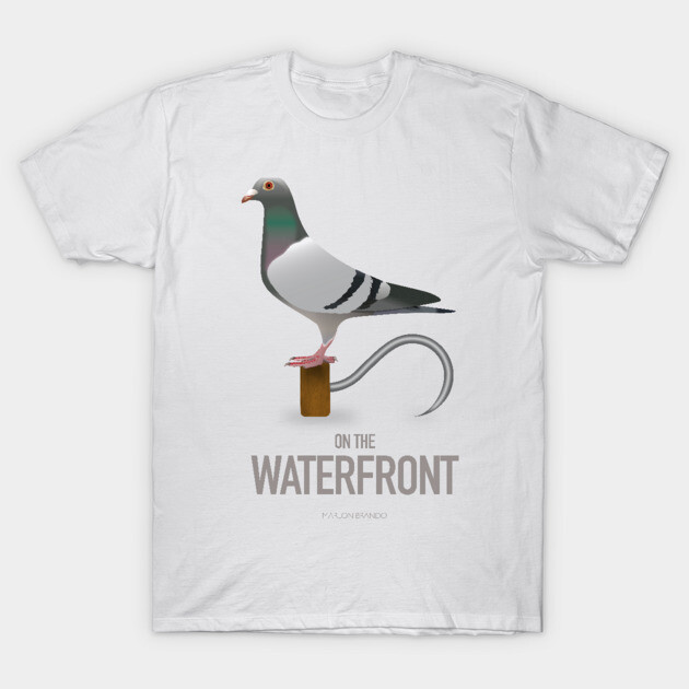 เสื้อยืด Vintage On The Waterfront - Alternative Movie Poster T-Shirt แท้ Cotton 100% สีพื้น