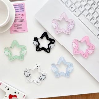 Angel Star Mountain Climbing Hook จี้อะคริลิคสไตล์เกาหลีพวงกุญแจบรรเทาอาการปวดหัวเข็มขัดกระเป๋าแขวนหัวเข็มขัดตกแต่ง