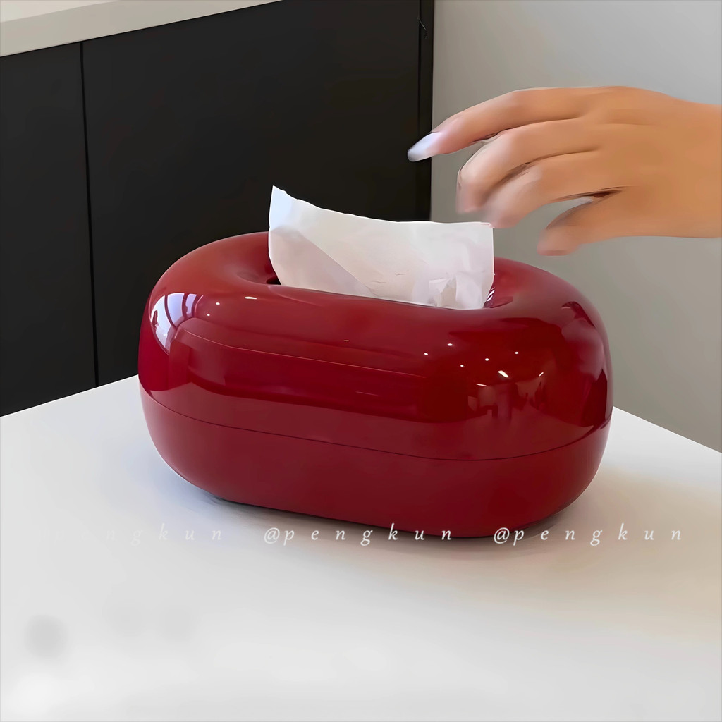 กล่องกระดาษทิชชูหินหลุมสีแดงครัวเรือนห้องนั่งเล่นโต๊ะกาแฟกล่องกระดาษกล่องเก็บผ้าเช็ดปากสร้างสรรค์คริสต์มาสตกแต่งปีใหม่พิธีขึ้นบ้านใหม่ของข - รูปที่ 2