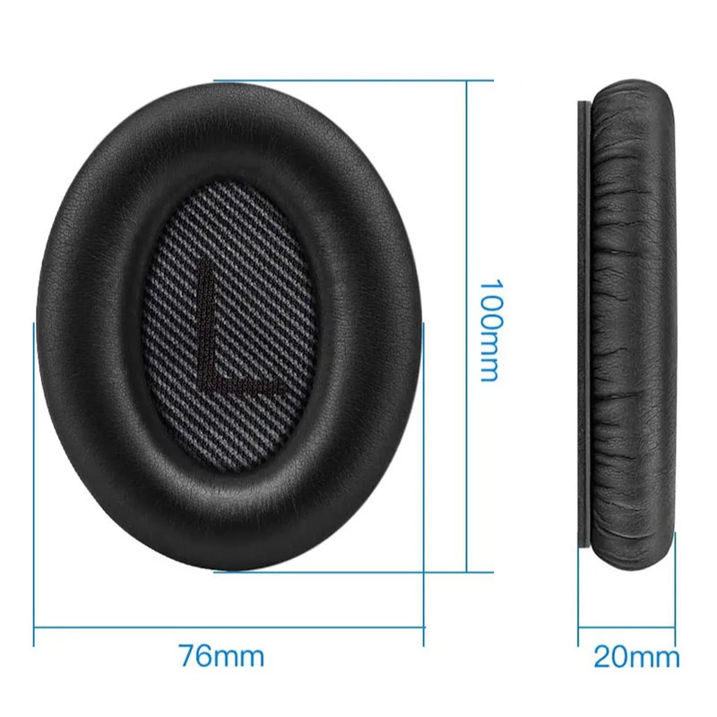 1 คู่แผ่นรองหูฟังสําหรับ Bose QC35 / QC35 II หูฟังแผ่นรองหูฟังเบาะฟองน้ําชุดหูฟัง Earmuffs