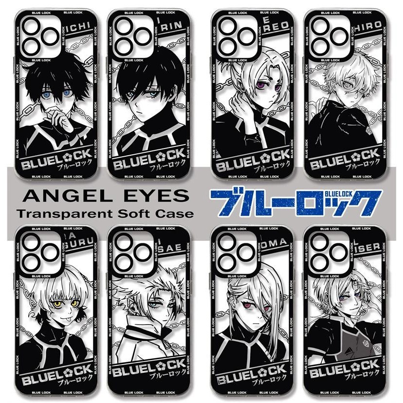 อะนิเมะ Blue Lock Isagi Yoichi Nagi Seishiro Bachira Meguru เคสโทรศัพท์สําหรับ IPhone 15 14 13 11 Pro Max Plus ปลอกการ์ตูนซิลิโคนน่ารักอินเทรนด์นุ่มโปร่งใส