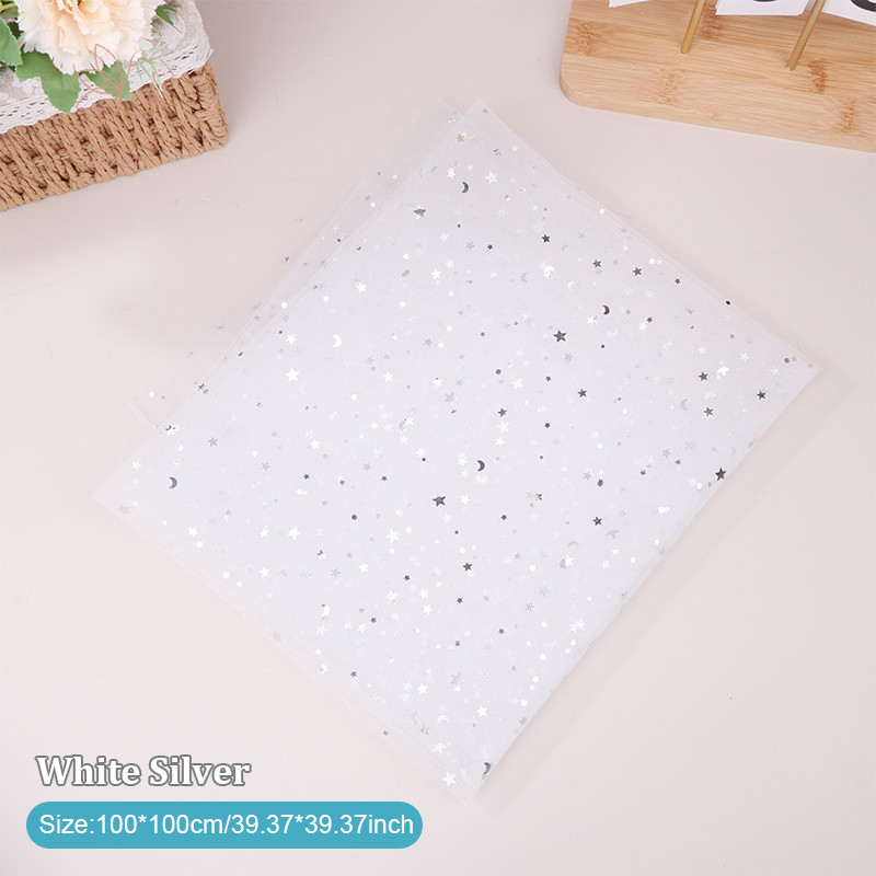 [maybeauty] ภาพถ่ายเล็บ Shoog Props ผ้ากอซเส้นด้ายดาวพื้นหลังการถ่ายภาพ Tulle รายการ Fotografia ฉากหลังวัสดุตกแต่ง {TH}