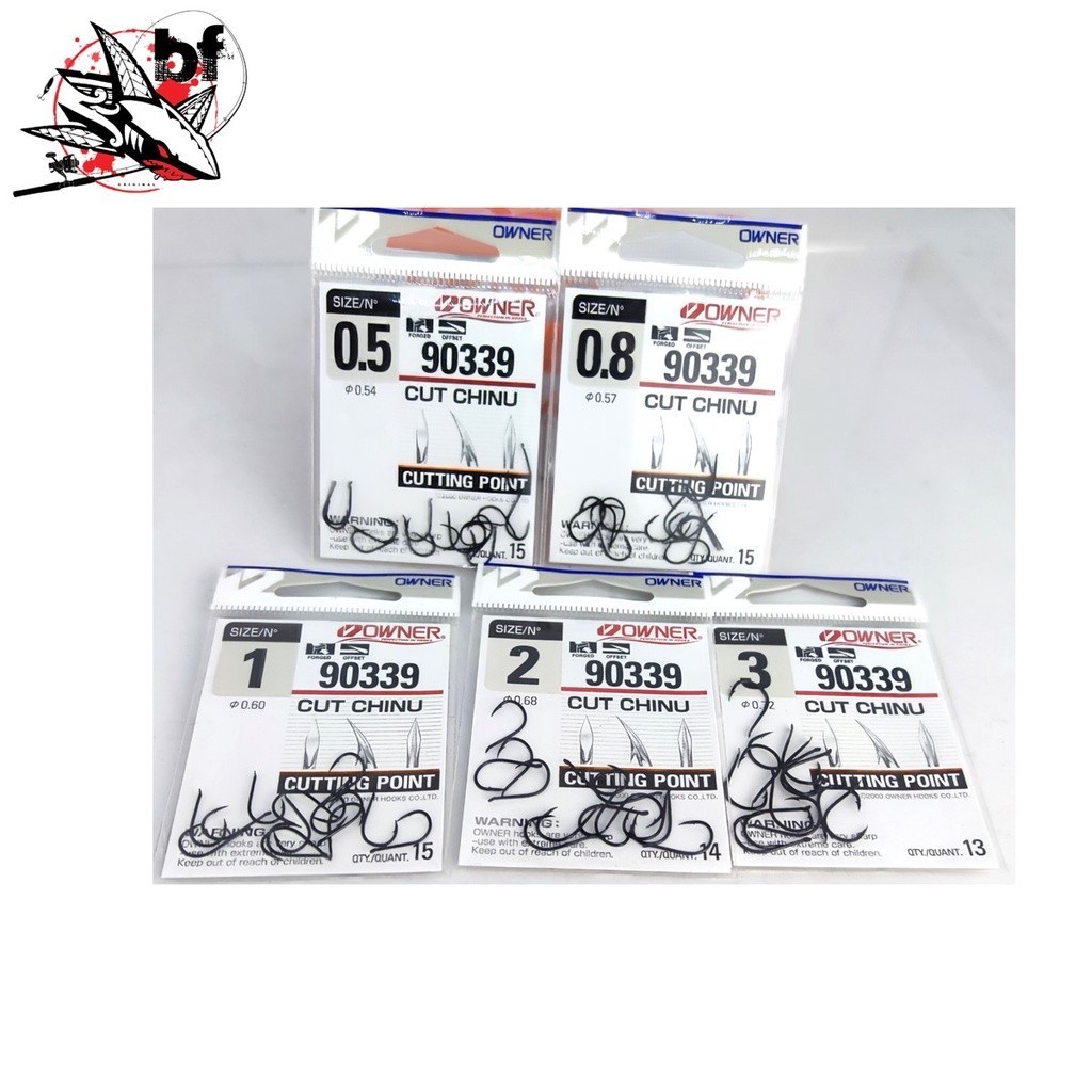 เบ็ด Owner Chinu (จินุ) ตูดแบน Cutting Point 90339