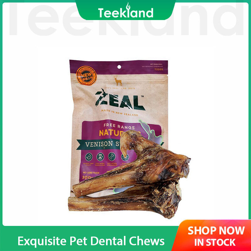 Teekland ZEAL Venison Shanks 300g ต้นฉบับนําเข้าจากนิวซีแลนด์สัตว์เลี้ยงทันตกรรมเคี้ยวอาหารสุนัขที่ช