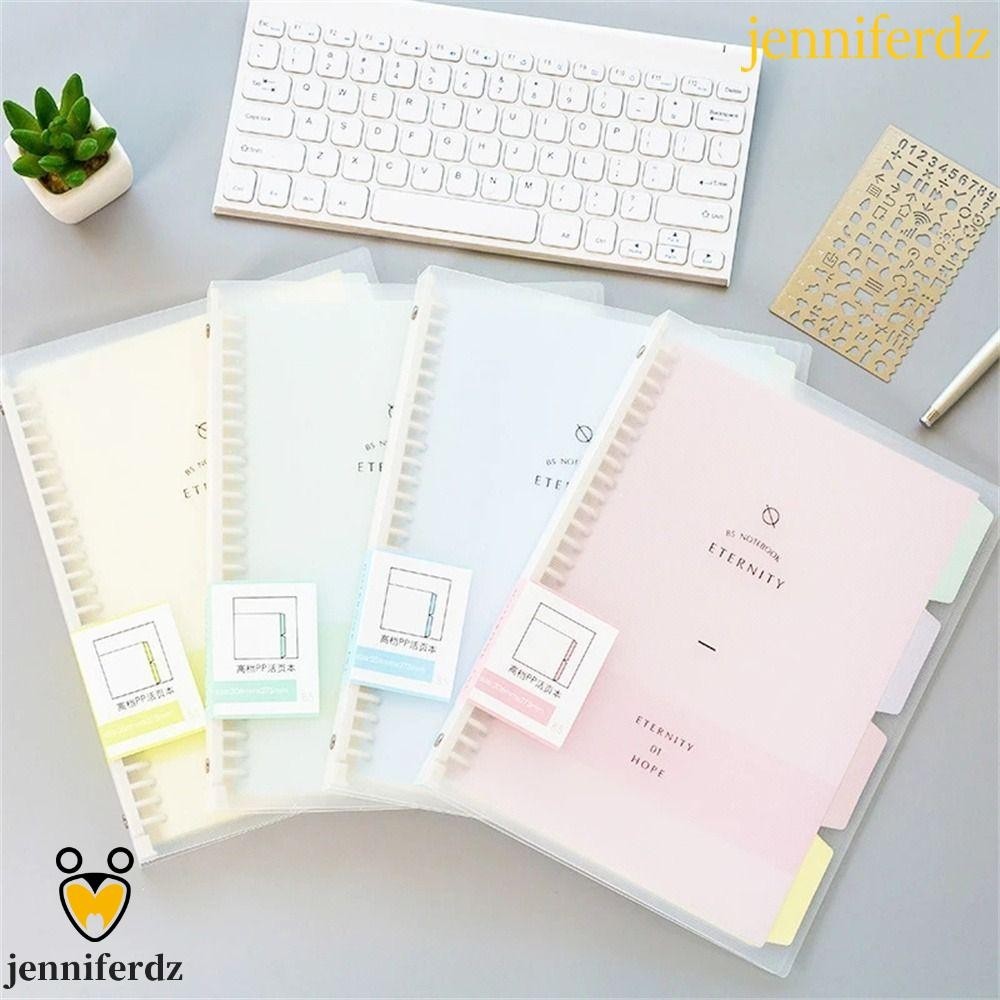 Jenniferdz สมุดโน้ตไดอารี่ B5 A4 A5 แบบหนา ถอดออกได้ สําหรับสํานักงาน โรงเรียน