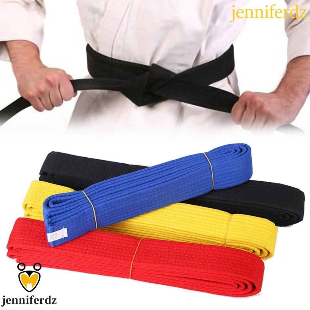 Jenniferdz เข็มขัดเทควันโด Aikido Taekwondo Ronin Professional Jiu Jitsu เข็มขัดป้องกันเข็มขัดคาราเต้มาตรฐาน