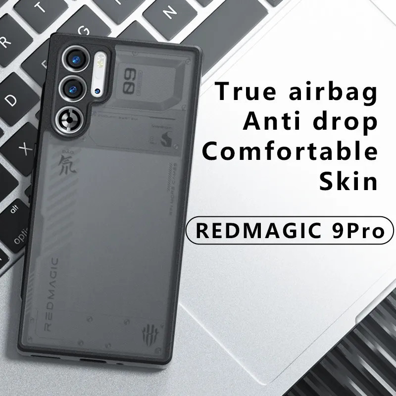 Red Magic 9S Pro 9 Pro Plus 10 8 8S 10S Pro+ 11 11S 10 10S Pro Plus 10 Air Matte Case ELVEV Skin Feeling Hard PC + TPU Protective Back Shell Casing