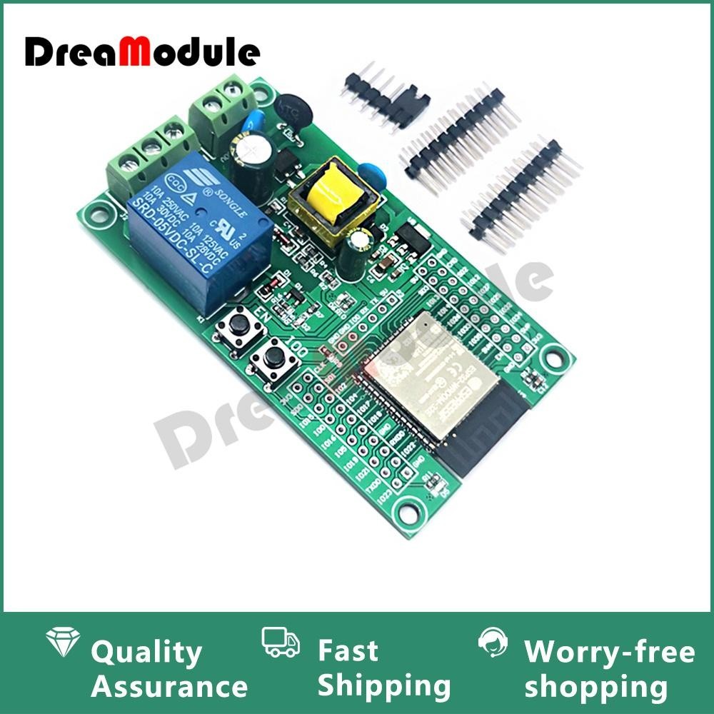 ✭ESP32 Relay Wifi Relay Board Single Relay Module AC Powered Development Board  I/O Port UART Progra