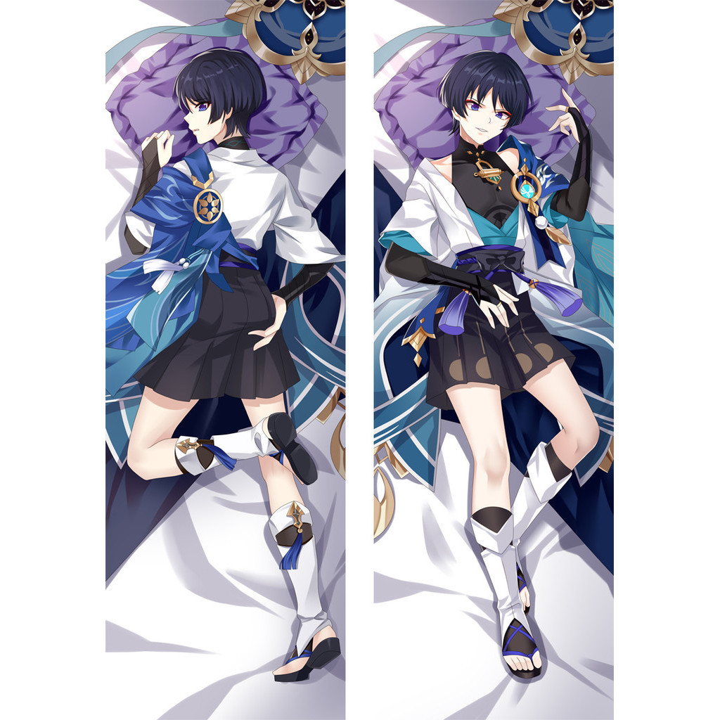 Genshin Impact Kunikuzushi Balladeer Scaramouche Wanderer Dakimakura หมอนอะนิเมะเกม cuddling body Prop