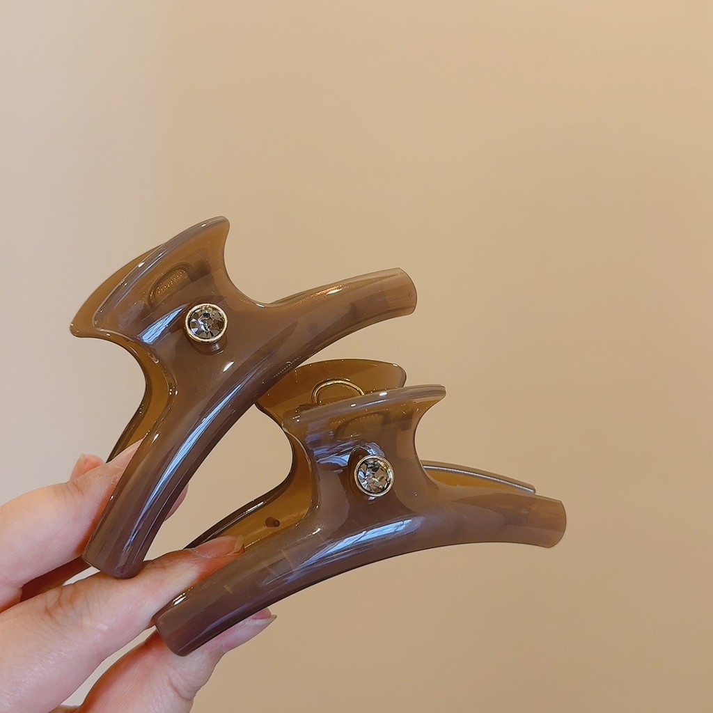2024 All-Match Retro ins Light Milk Coffee Color Hair Clip