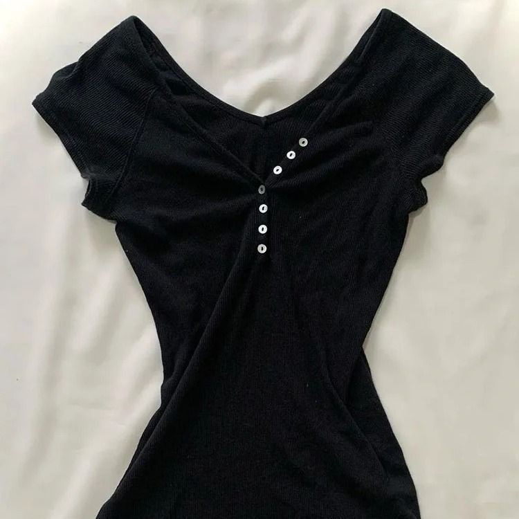 ฤดูร้อน บาง โวลต์ คอเสื้อยืดผู้หญิงอเนกประสงค์ ไม่เป็นทางการ สูงสุด