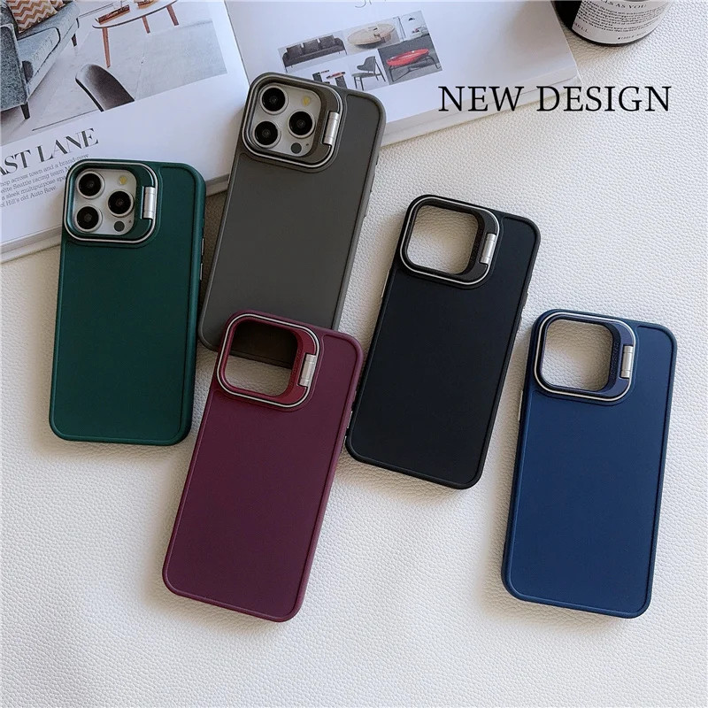 COD Case เคส For iPhone 13 11 15 12 14 Pro XS Max XR 7 8 6 15 Plus X เคส มองไม่เห็น ขาตั้ง เคสโทรศัพท์มือถือ