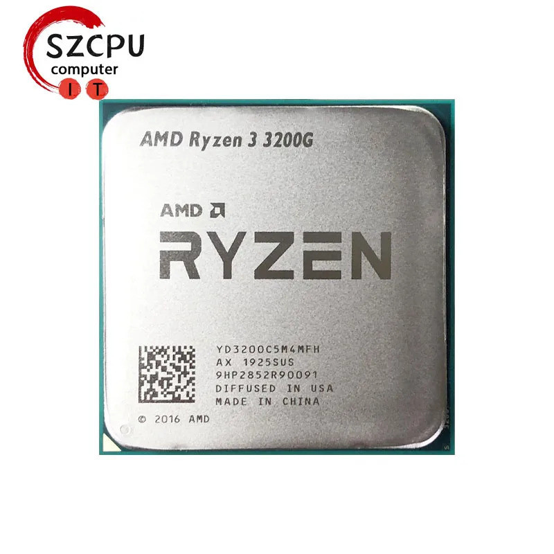 [คลังสินค้าพร้อม] amd ryzen 3 3200g r3 3200g 3.6ghz zen 0.012 Quad Core Quad Core 65w cpu l3 = 4m โป