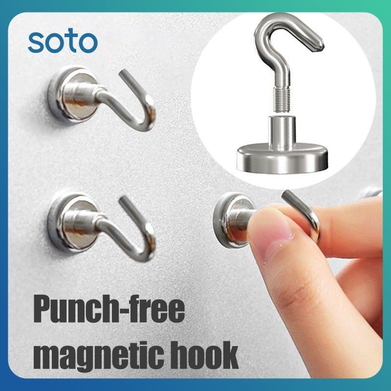 ♫ ตะขอแม่เหล็กสแตนเลสบริษัท Heavy Duty KITCHEN Storage Key Coat แขวนเครื่องมือจัดเก็บข้อมูลภายในบ้าน