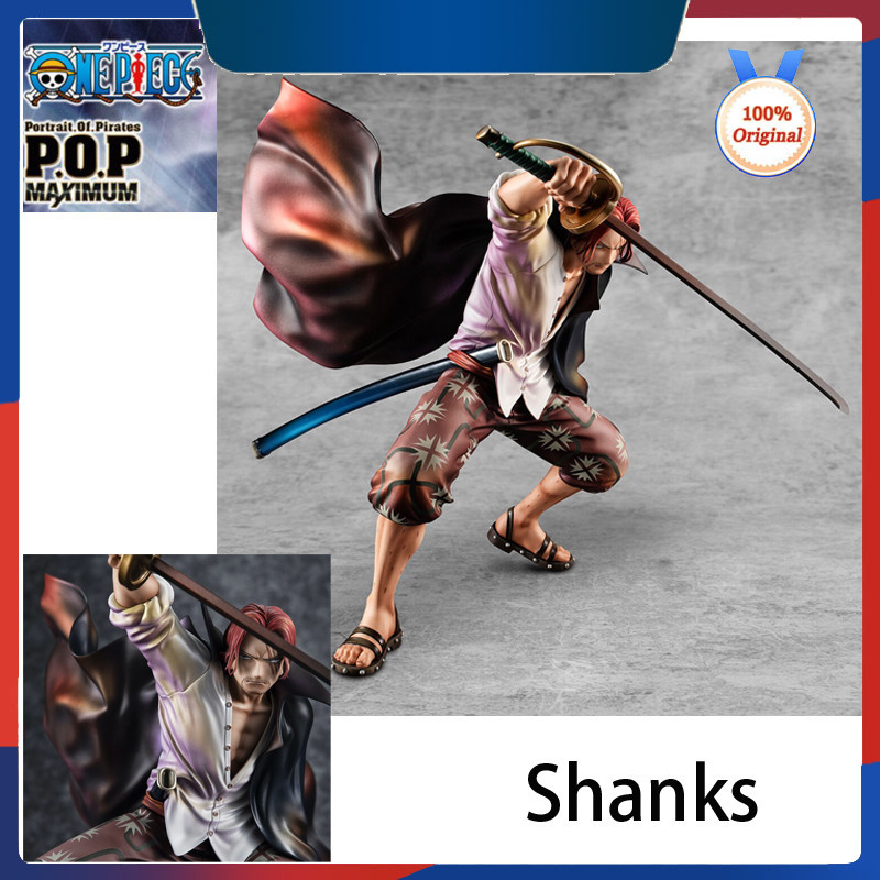 Megahouse MH POP Shanks One Piece Memory Return Red Hair Shanks Figure [คลังสินค้าพร้อม]