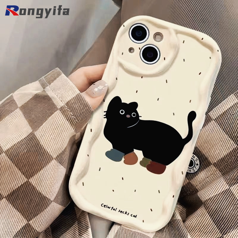 Polka Dots Black Cat เคสโทรศัพท์สําหรับ Honor 90 Lite X9B X8B X7A X8A X7B X9 X9A X8 4G 5G Pura 70 Pr