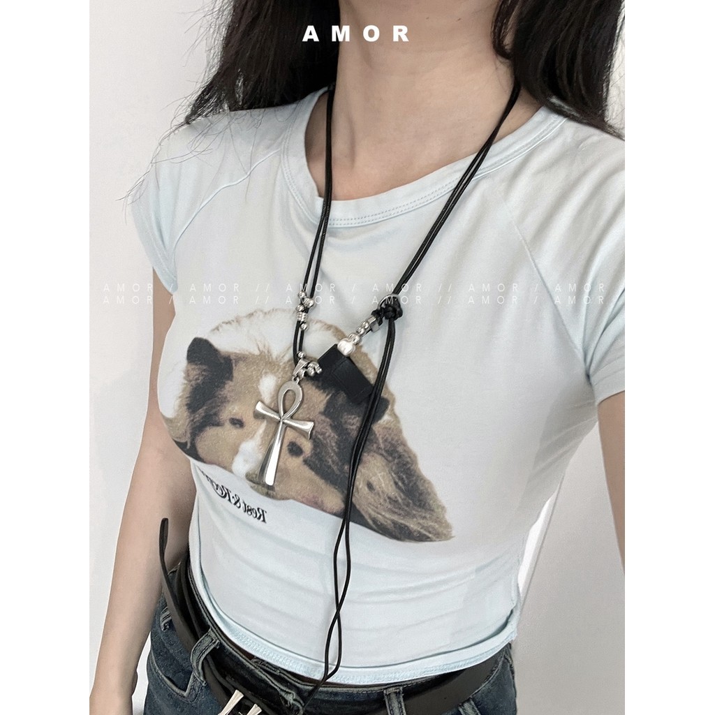 Unisex Cross, อุปกรณ์เสริมเฉพาะ, เชือกหนัง, สร้อยคอฮิปฮอป