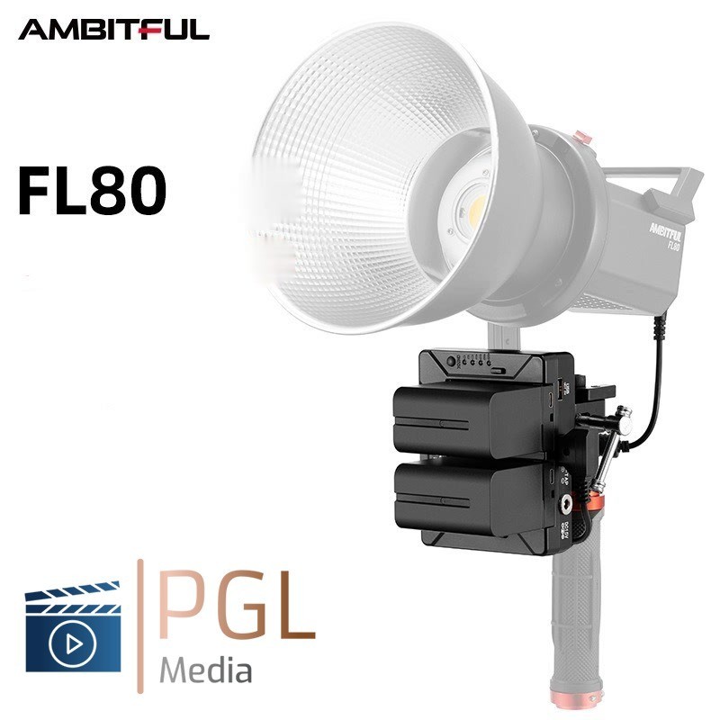 อะแดปเตอร์แปลงไฟแบตเตอรี่ f970 - Vmount Ambystful Zhijie FL80W