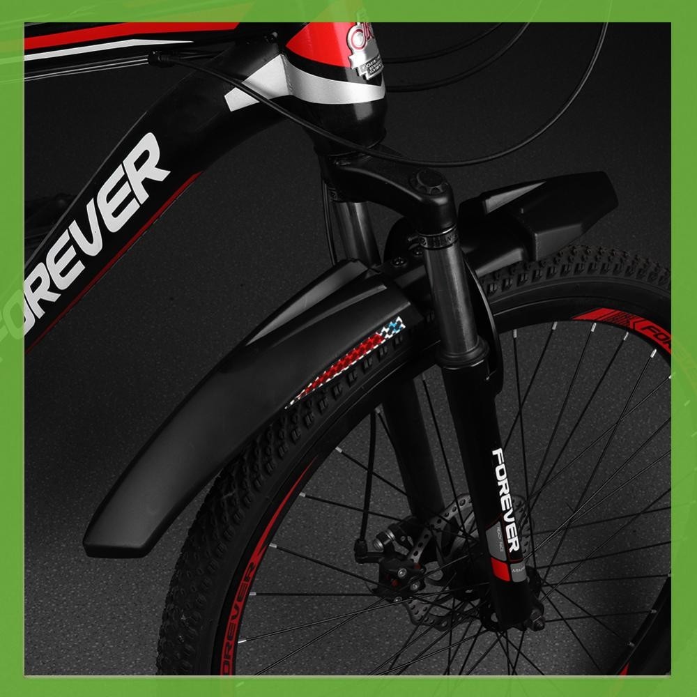 2ชิ้นจักรยานสาดพิทักษ์จักรยานบังโคลนด้านหน้าด้านหลังโคลนยามสําหรับจักรยานเสือภูเขา