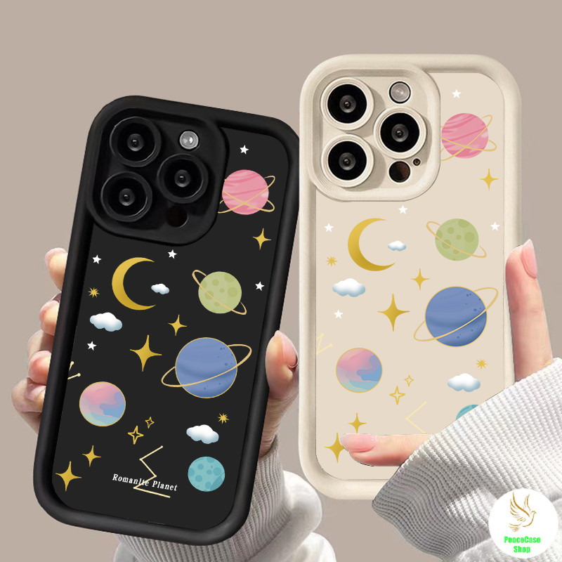 COD-ในไทยเคสไอโฟน TPU เคสโทรศัพท์มือถือน่ารักดาวจักรวาล สําหรับ IPhone 11 XR 7 8 Plus 15 14 13 12 Pro MAX X XS MAX SE