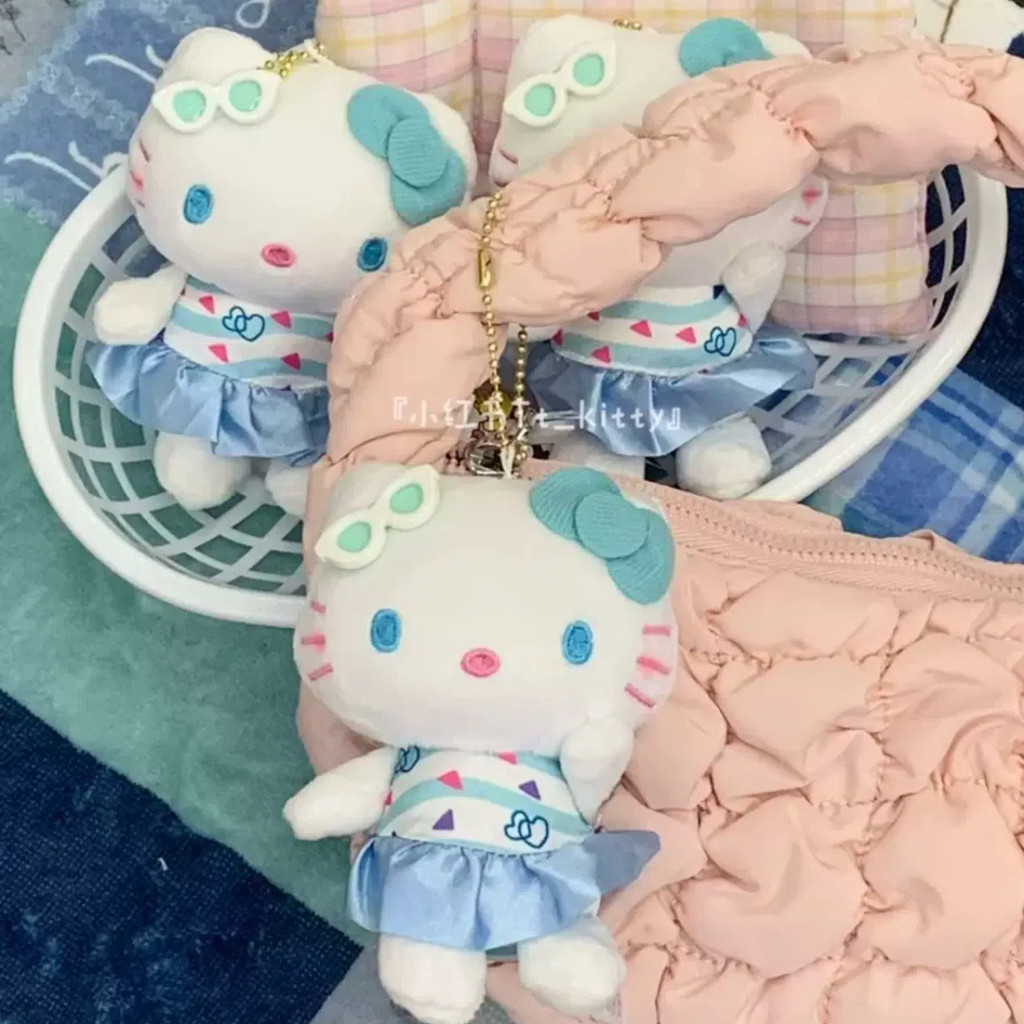 Hellokitty ครบรอบ 50 ปี Limited Leopard Print Blue Skirt kitty Pendant