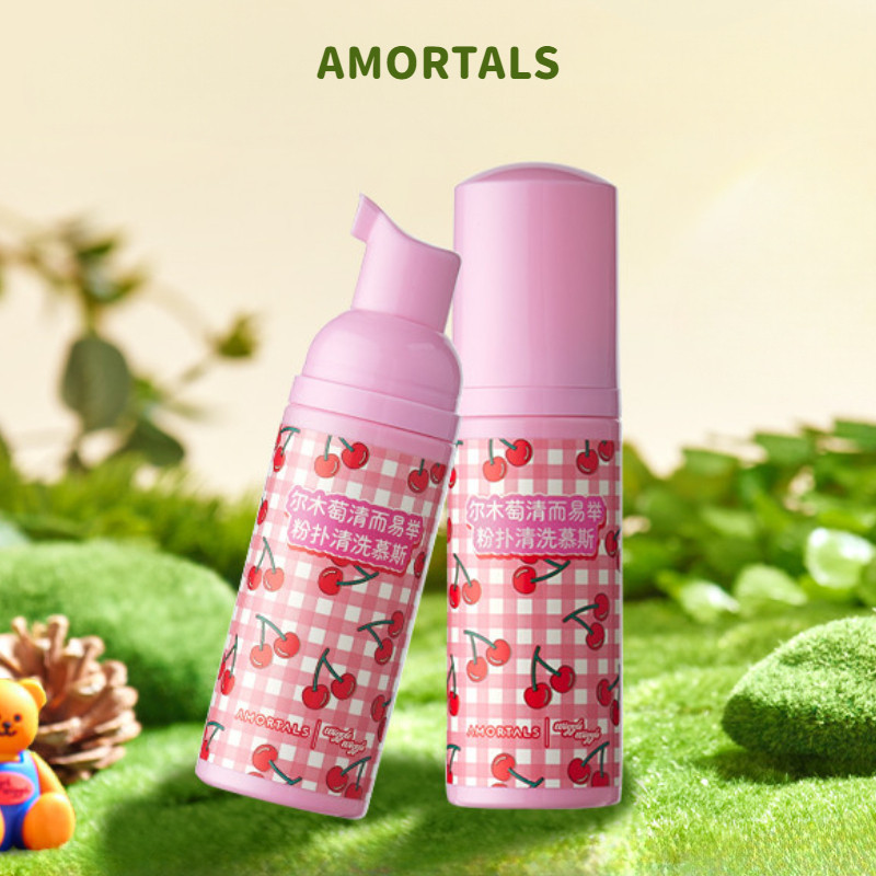 AMORTALS พัฟทำความสะอาด Wiggle พัฟทำความสะอาดแบรนด์ร่วม าดแบบพกพา