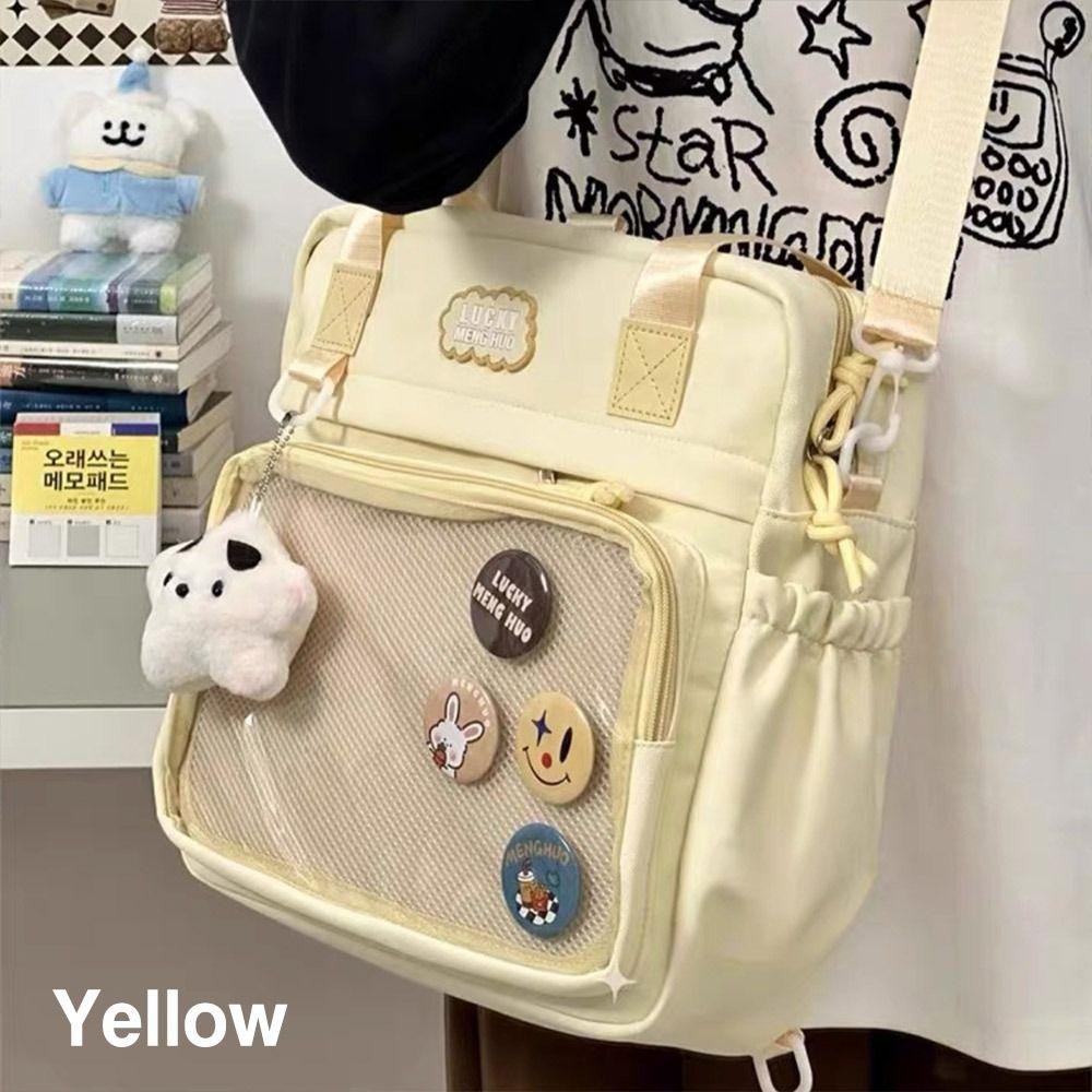 Jy1 กระเป๋าเป้สะพายหลัง, กระเป๋าถือ Harajuku Reusable, ของขวัญสร้างสรรค์ไนลอนทนทาน Casual Satchels กระเป๋าสาววัยรุ่น