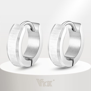 VNOX แปรง วีน็อกซ์ ต่างหูห่วงสแตนเลสสําหรับผู้ชายเด็กผู้ชายข…