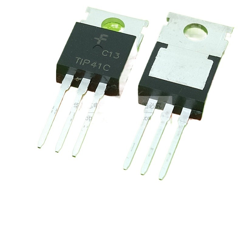 10 ชิ้น/ล็อต TIP41C TO-220 ยี่ห้อใหม่ของแท้ NPN Power ทรานซิสเตอร์ TIP41 In-Line