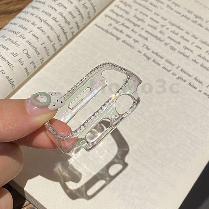 เลเซอร์ iWatch สําหรับ iWatch Series 9 8 7 6 SE 5 4 3 2 45 มม.41 มม.40 มม.42 มม.40 มม.44 มม.เพชรป้อง