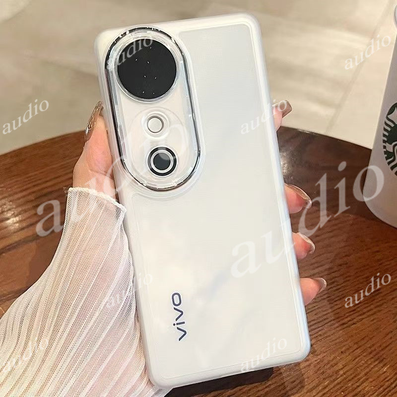 Vivo v40 Pro 5Gเคสโทรศัพท์สําหรับVivo v40 Pro V40pro 5G 2024 กล้องเลนส์ป้องกันฟิล์มโปร่งใสซิลิโคนนุ่