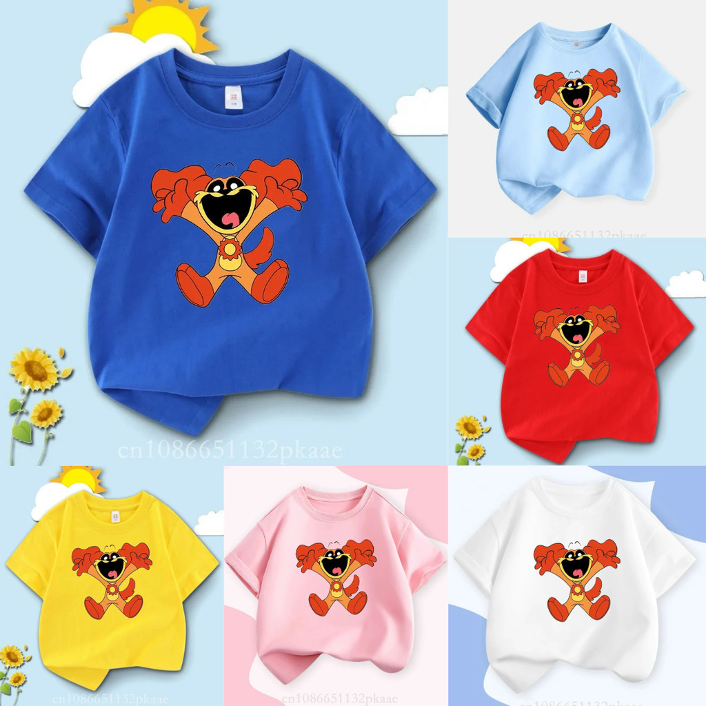 ยิ้ม Critters Dogday เสื้อยืดเด็กแฟชั่นฤดูร้อน Street Wear Tops การ์ตูน Dogday เสื้อแขนสั้นชายหญิงเสื้อยืด