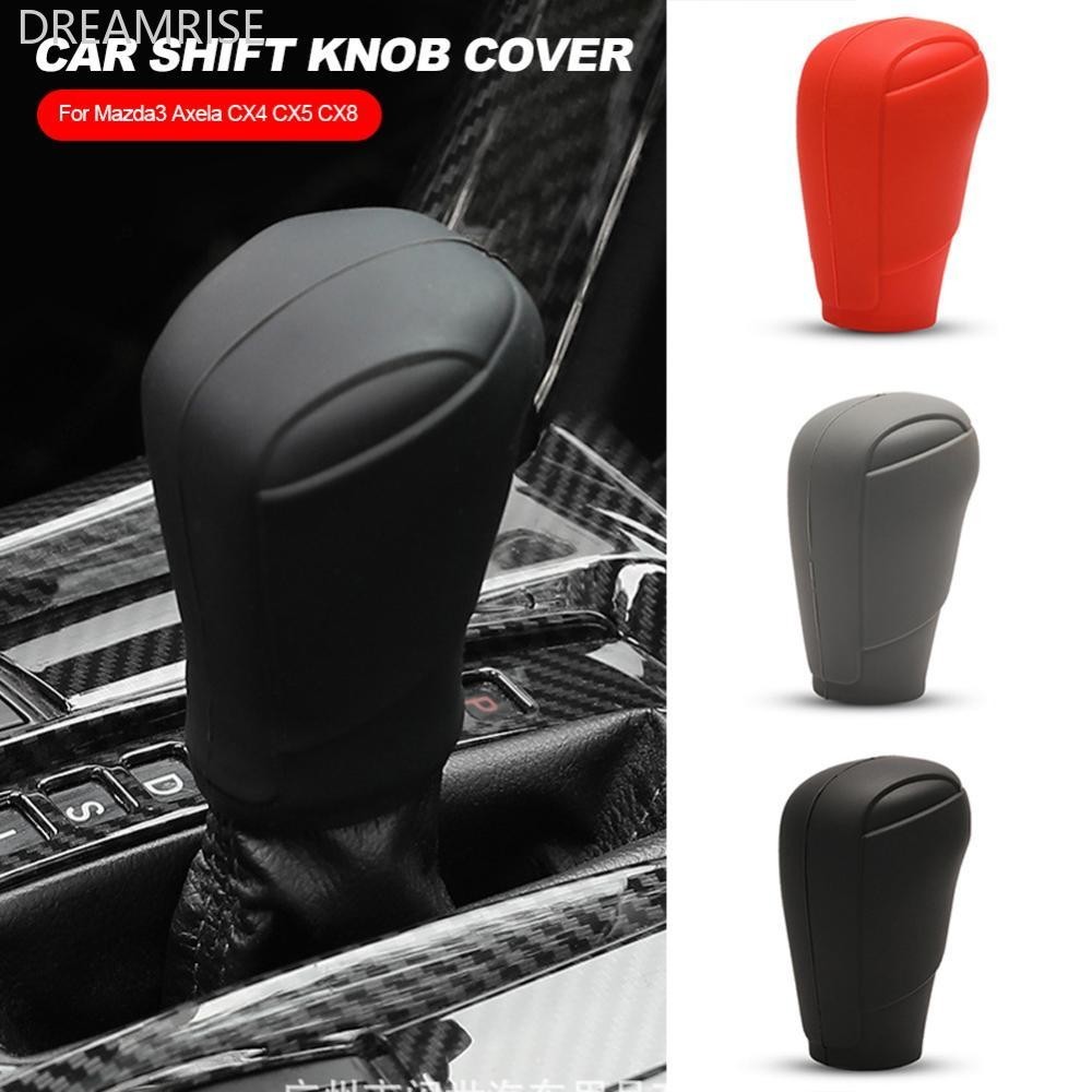 Dreamrise ซิลิโคนรถเกียร์ Shift COLLAR Shift Knob Grips ฝาครอบ Shift Lever ตกแต่งอุปกรณ์เสริมสําหรับ Mazda3 Axela CX4 CX5 CX8 F4U7
