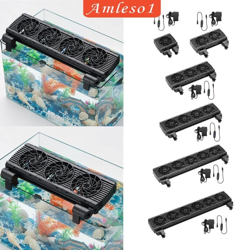 [Amleso1] Aquarium Chiller Chiller Cooling Fan Tank Cooling System Water Chiller Angle Adjustable fo