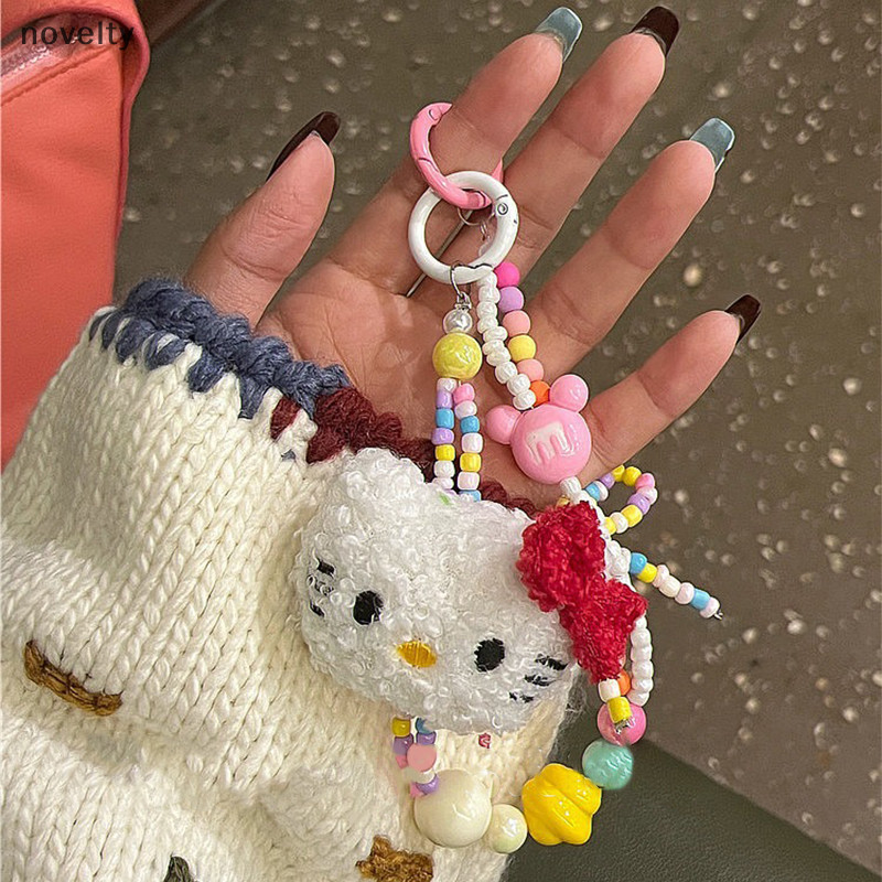 Nly น่ารักตุ๊กตาการ์ตูนลูกปัดที่มีสีสัน Key Chain เคสโทรศัพท์ Lanyard กระเป๋าจี้ Kawaii สาวกระเป๋าอุปกรณ์เสริมสายคล้องโทรศัพท์ Decor N