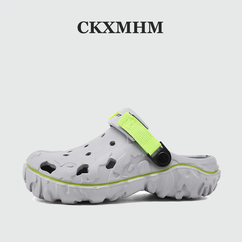 CKXMHM 40-47 รองเท้าแตะผู้ชาย ดีไซน์เรียบง่าย ผลิตจากวัสดุ EVA รองเท้าแตะไซส์ใหญ่