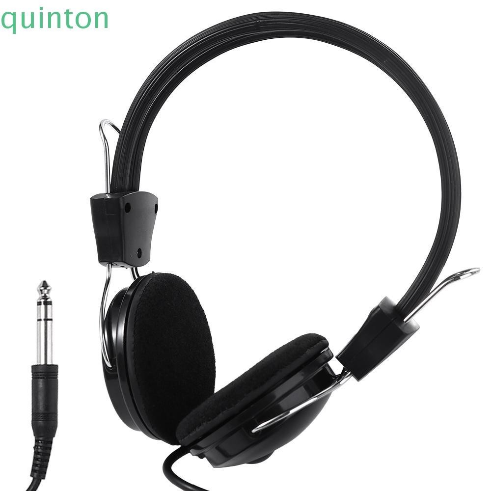 Quiton หูฟังเพลงแฮนด์ฟรีเครื่องดนตรีเปียโนไฟฟ้าพร้อมลวดกลองชุดชุดหูฟังแบบมีสาย