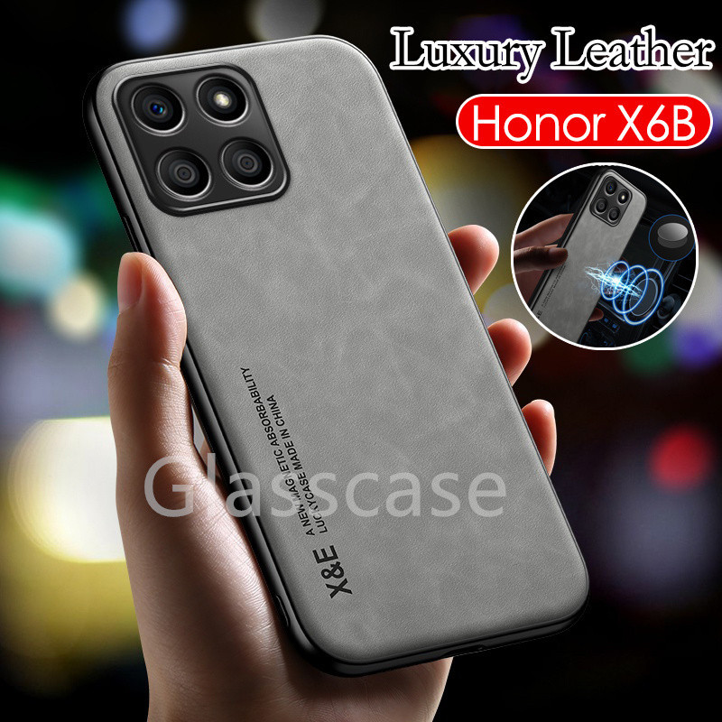 Honor X6BปลอกสําหรับHonor X6 X6A X6B X8 X8A X8B HonorX6B X6 B HonorX8B X8 B 4G 5Gหนังหรูหราเคสโทรศัพท์แฟชั่นคู่ป้องกันปลอกกันกระแทกนุ่มปกหลัง