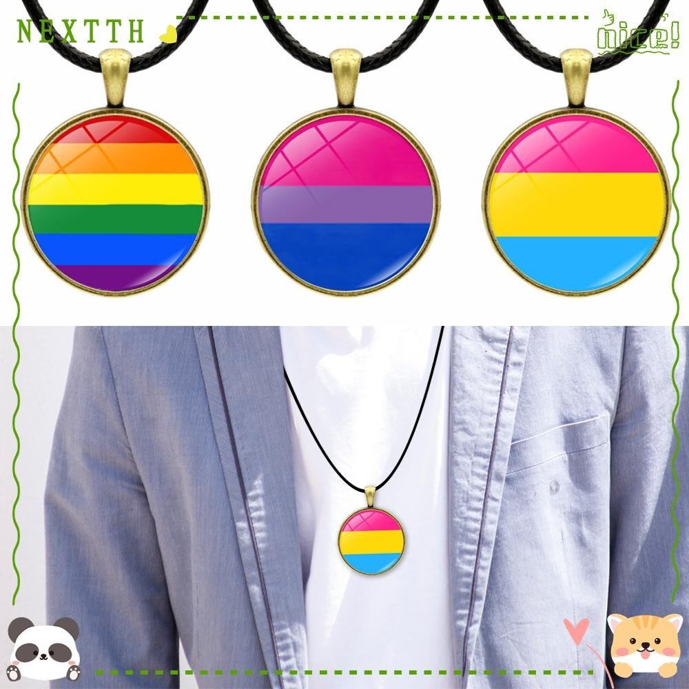 Nextth สร้อยคอสายรุ้งของขวัญเกย์และเลสเบี้ยน Charm LGBT