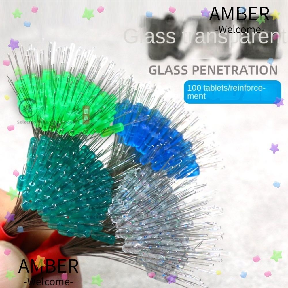 Amber จุกยางลอยน้ํา ความเข้มข้นสูง ทนทาน อุปกรณ์เสริม สําหรับตกปลา 200 ชิ้น
