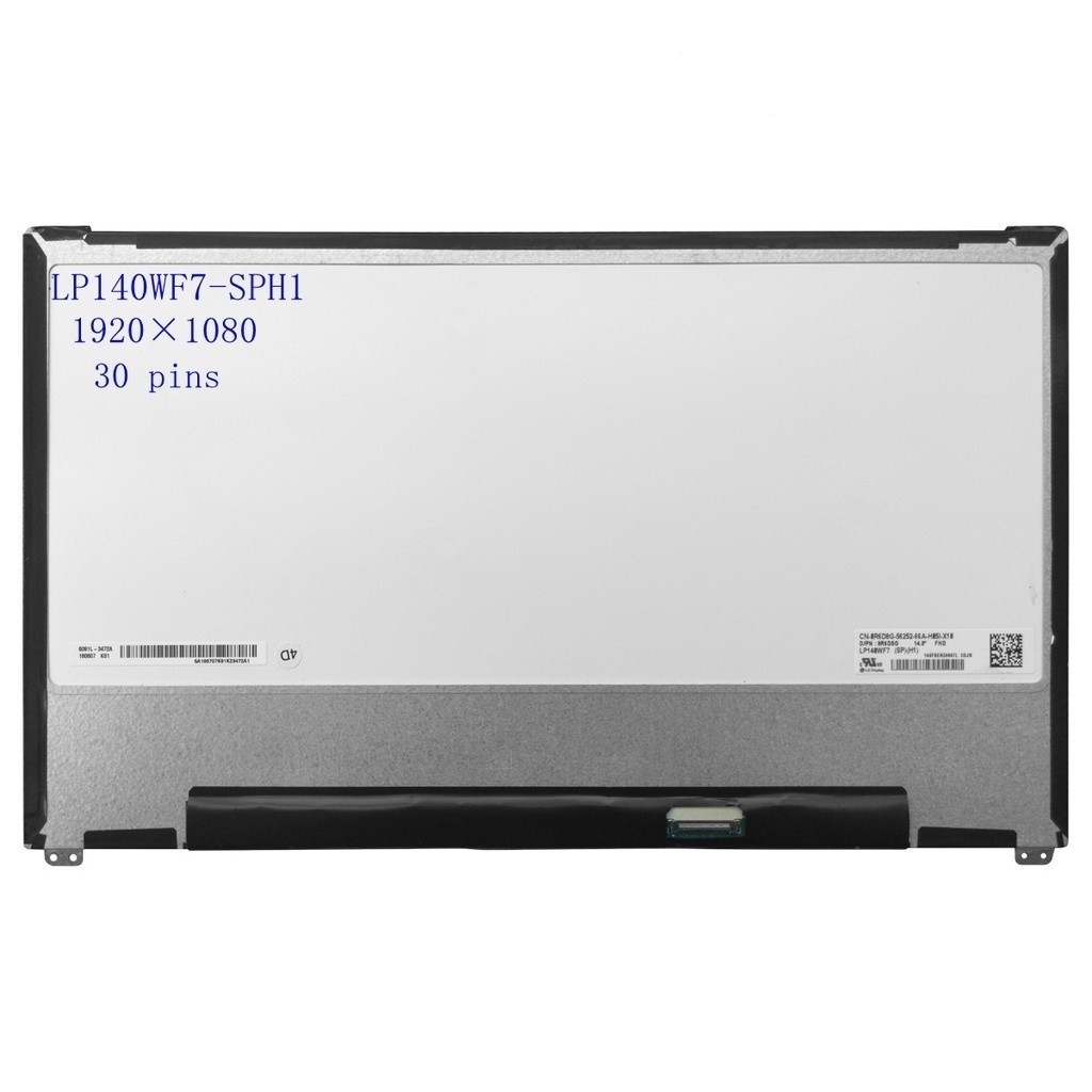 14.0 นิ้วแล็ปท็อปหน้าจอ LCD LP140WF7-SPH1 NV140FHM-N47 สําหรับ Dell Latitude 7480 7490 จอแสดงผล LED 