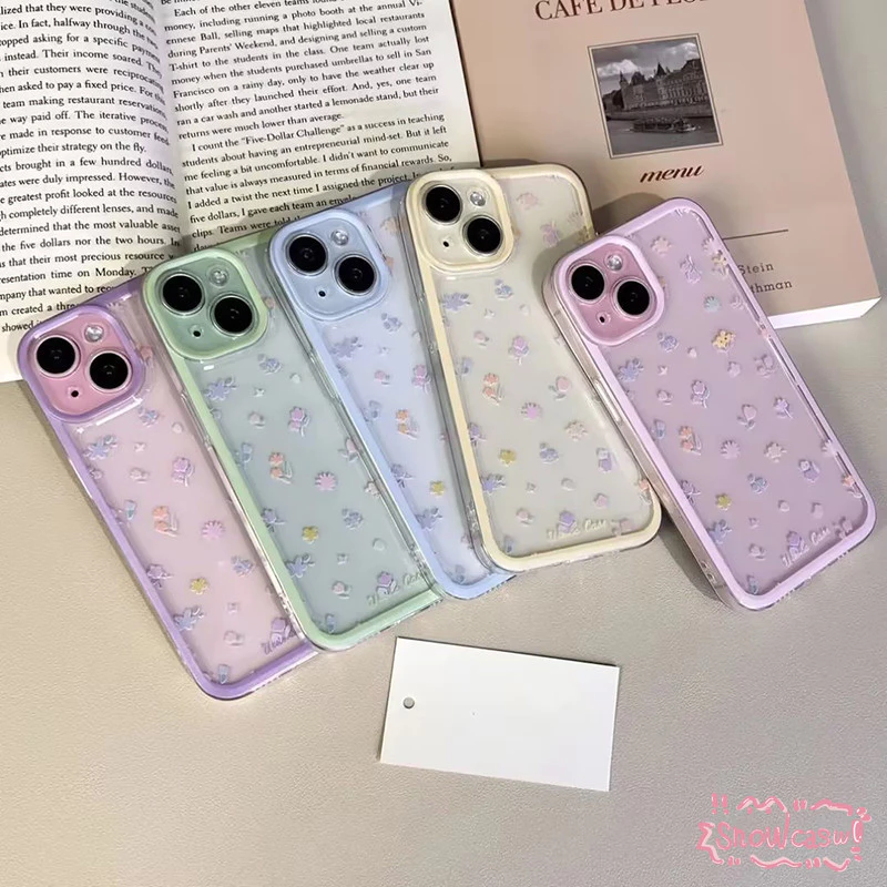ฤดูใบไม้ผลิดอกไม้สดนุ่ม เคสVivo Y12 Y11 Y20 Y36 Y17 Y27 Y16 Y20s Y17S Y20i Y12S Y21 Y15S Y30 Y15 Y91C Y91 Y35 V29 V27