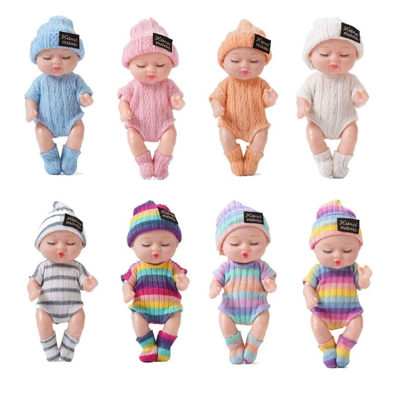 ตุ๊กตานอน ซิลิโคน การเกิดใหม่ ตุ๊กตา บีเจดี ตุ๊กตาจําลองมินิของเล่นเด็กสาวของขวัญ