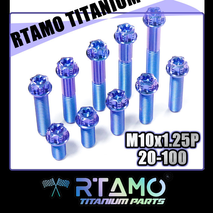 RTAMO Titanium Gr5 1.25P M10(#14) x20-100L Swingarm Pipe ใคาลิปเปอร์ดั้งเดิม โช้คอัพ ท่อไอเสีย ขายึด