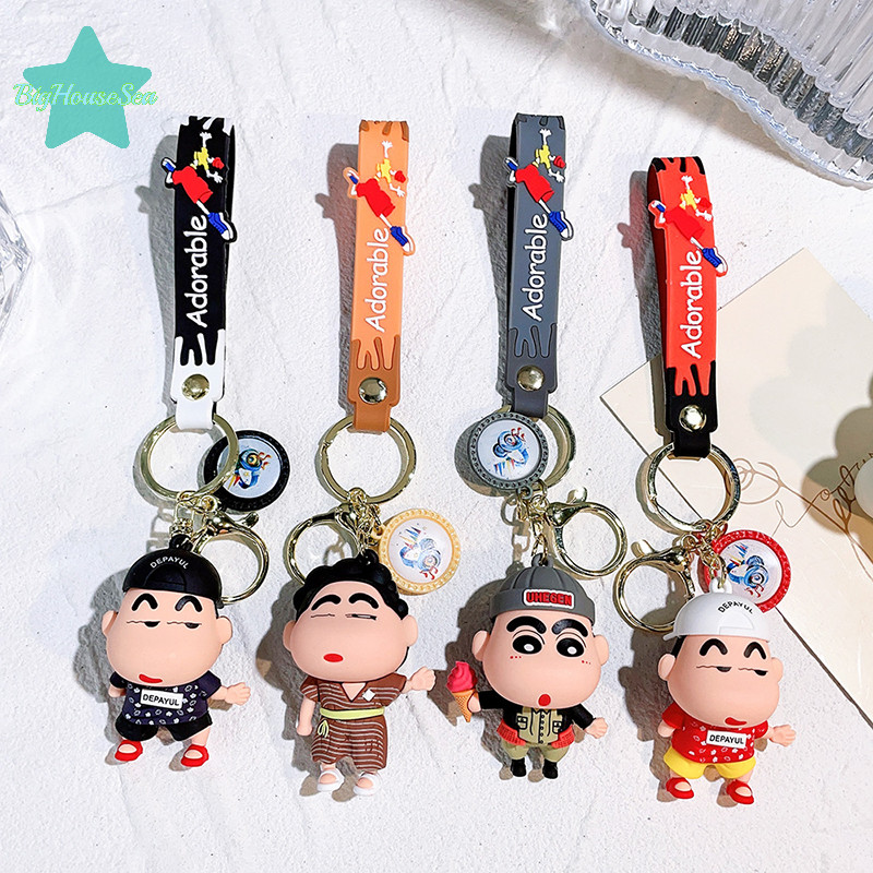 [BigHouseSea] พวงกุญแจรูปดินสอสีอะนิเมะ PVC สําหรับผู้หญิงกระเป๋าจี้การ์ตูนน่ารักตัวละครอุปกรณ์เสริมของขวัญวันเกิดใหม่ - รูปที่ 2