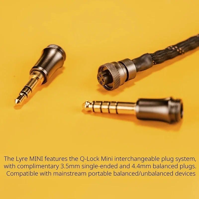 Dunu LYRE Mini สายหูฟัง Q-Lock Mini ปลั๊กเปลี่ยนได้ 240-Strand High-Purity OCC แกนลวดทองแดง MMCX / 0.78 มม.