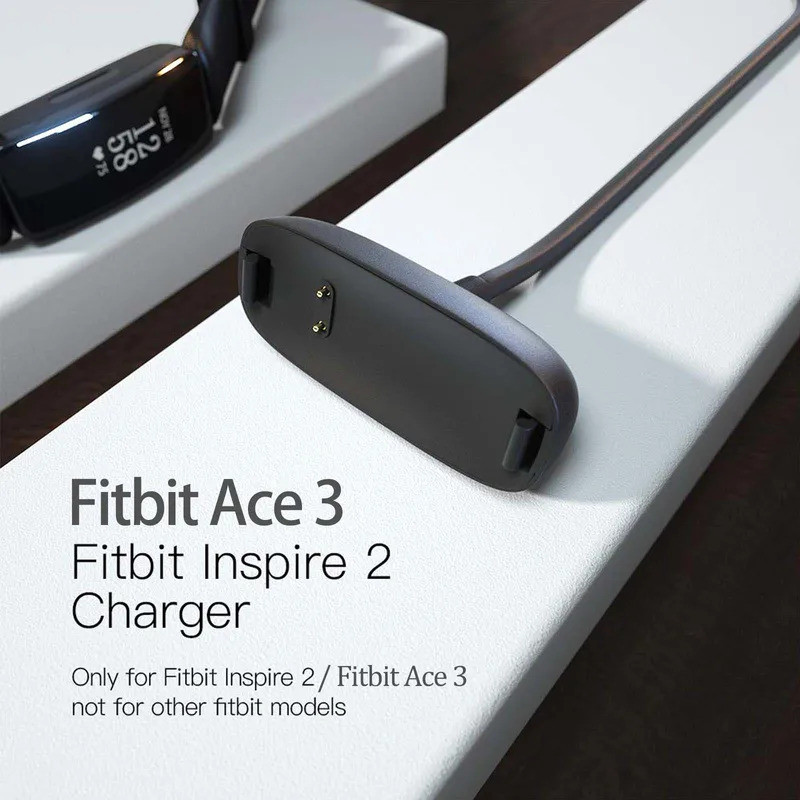 เครื่องชาร์จสําหรับ Fitbit Ace 3 / Inspire 2 Fitness Tracker, อุปกรณ์เสริมสายไฟสายชาร์จทดแทนสําหรับ 