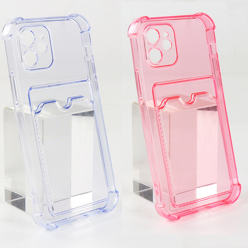 เคสใส Xiaomi 14 13T 12T 12 Poco M6 X6 X5 X3 NFC GT M3 Pro Lite 5Gซิลิโคนผู้ถือบัตรกันกระแทกฝาครอบโทรศัพท์