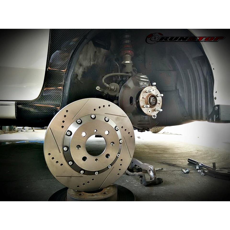 runstop จานเบรคหน้า ขนาดเดิม  ตรงรุ่น toyota fortuner smart 2008-2012 ขนาด 319mm. รันสต๊อป Disc Brak